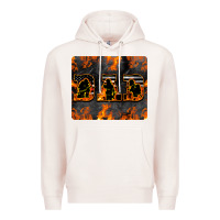 Pale Pink American Firefighter Dad Premium Hoodie - LillyAllenDesigns