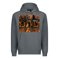 Rock American Firefighter Dad Premium Hoodie - LillyAllenDesigns