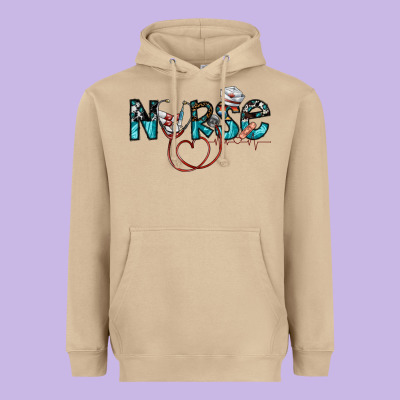 Nurse Heavyweight Hoodie Designed By Sublimationcraftshop