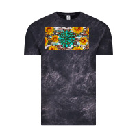 Cloud Black gemtone and sunflowers license plate Vintage Tee - Artiststas