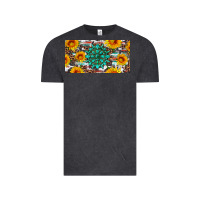 Vintage Black gemtone and sunflowers license plate Vintage Tee - Artiststas