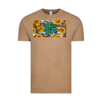 Vintage Coffee gemtone and sunflowers license plate Vintage Tee - Artiststas