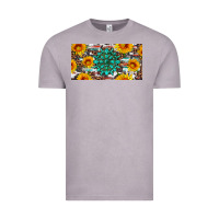 Vintage Zinc gemtone and sunflowers license plate Vintage Tee - Artiststas