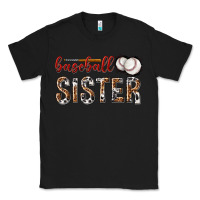 Black baseball sister with leopard Classic Tee - texasbilliewilder