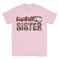 Bubblegum Pink baseball sister with leopard Classic Tee - texasbilliewilder