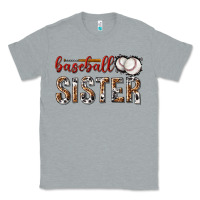 Heather Grey baseball sister with leopard Classic Tee - texasbilliewilder