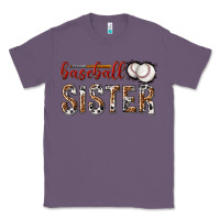 Lavender baseball sister with leopard Classic Tee - texasbilliewilder