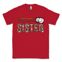 Red baseball sister with leopard Classic Tee - texasbilliewilder