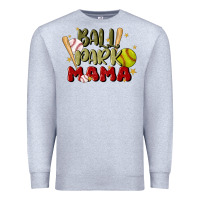 Heather Grey ballpark mama Premium Sweatshirt - JahusDesignShop