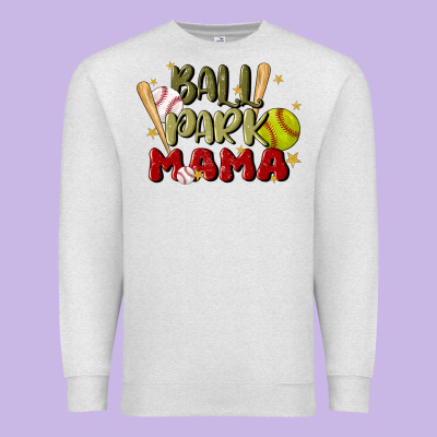 Ballpark Mama Premium Sweatshirt Designed By Jahusdesignshop