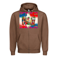 Chestnut dominican republic coffee cups Zipper Hoodie - Zillion Design Studio