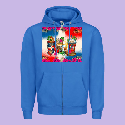 Zipper Hoodie dominican republic coffee cups