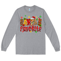 Heather Grey santa's favorite Long Sleeve Tee - MaliasSmallBusiness