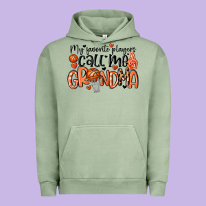 My Favorite Players Call Me Grandma Urban Hoodie Designed By Maliassmallbusiness