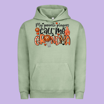 My Favorite Players Call Me Grandma Urban Hoodie Designed By Maliassmallbusiness