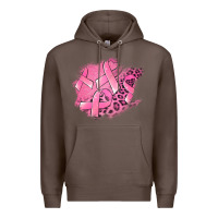 Coffee breast cancer patches Premium Hoodie - Jasminsmagicworld