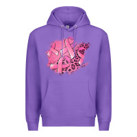 Purple breast cancer patches Premium Hoodie - Jasminsmagicworld