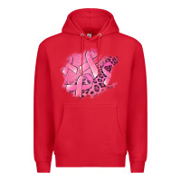 Red breast cancer patches Premium Hoodie - Jasminsmagicworld