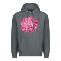 Rock breast cancer patches Premium Hoodie - Jasminsmagicworld