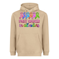 Mushroom fight cancer in all colors Heavyweight Hoodie - HRA Design Shop