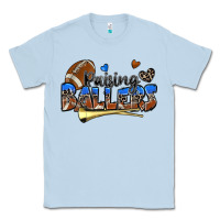 Dusty Blue raising ballers football Classic Tee - Zillion Design Studio