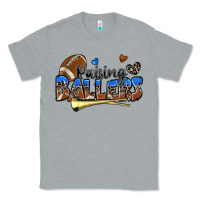 Heather Grey raising ballers football Classic Tee - Zillion Design Studio