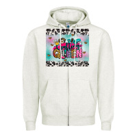 Oatmeal Heather crafting queen Zipper Hoodie - Zillion Design Studio