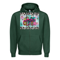 Sports Green crafting queen Zipper Hoodie - Zillion Design Studio