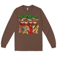 Chestnut christmas crew  deer Long Sleeve Tee - MaliasSmallBusiness
