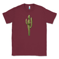 Burgundy cactus Classic Tee - BarkalooDesign