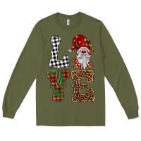 Army Green love gnomes Long Sleeve Tee - BarkalooDesign