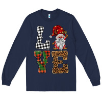 Navy love gnomes Long Sleeve Tee - BarkalooDesign