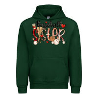 Forest Green baseball sister Urban Hoodie - MaliasSmallBusiness