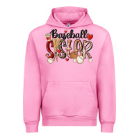 Fuchsia Pink baseball sister Urban Hoodie - MaliasSmallBusiness