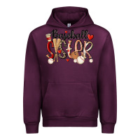 Mauve Wine baseball sister Urban Hoodie - MaliasSmallBusiness