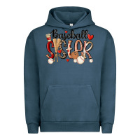 Pigment Midnight Navy baseball sister Urban Hoodie - MaliasSmallBusiness