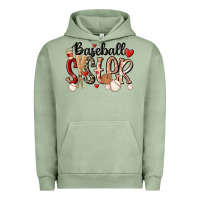 Pigment Oil Green baseball sister Urban Hoodie - MaliasSmallBusiness