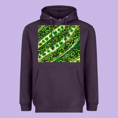 St. Patrick's Day Leopard Tumbler Heavyweight Hoodie Designed By Neo Western