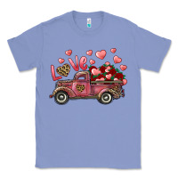 Colony Blue Love Truck With Roses And Leopard Classic Tee - RanaPortraitStore