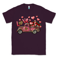 Plum Love Truck With Roses And Leopard Classic Tee - RanaPortraitStore