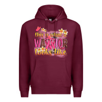 Burgundy this is what a warrior looks like Premium Hoodie - NancyCooperArtShop
