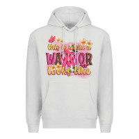 Dove Grey this is what a warrior looks like Premium Hoodie - NancyCooperArtShop