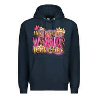 Navy this is what a warrior looks like Premium Hoodie - NancyCooperArtShop