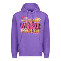 Purple this is what a warrior looks like Premium Hoodie - NancyCooperArtShop