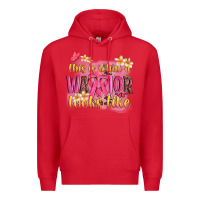Red this is what a warrior looks like Premium Hoodie - NancyCooperArtShop