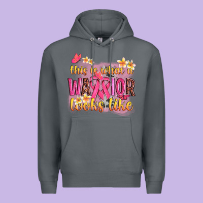 This Is What A Warrior Looks Like Premium Hoodie Designed By Nancycooperartshop