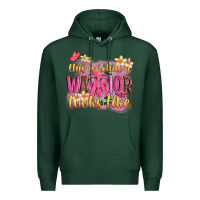 Sports Green this is what a warrior looks like Premium Hoodie - NancyCooperArtShop