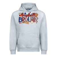 Heather Grey baseball brother Urban Hoodie - MaliasSmallBusiness