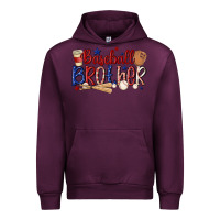 Mauve Wine baseball brother Urban Hoodie - MaliasSmallBusiness