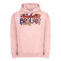 Pigment Salmon baseball brother Urban Hoodie - MaliasSmallBusiness